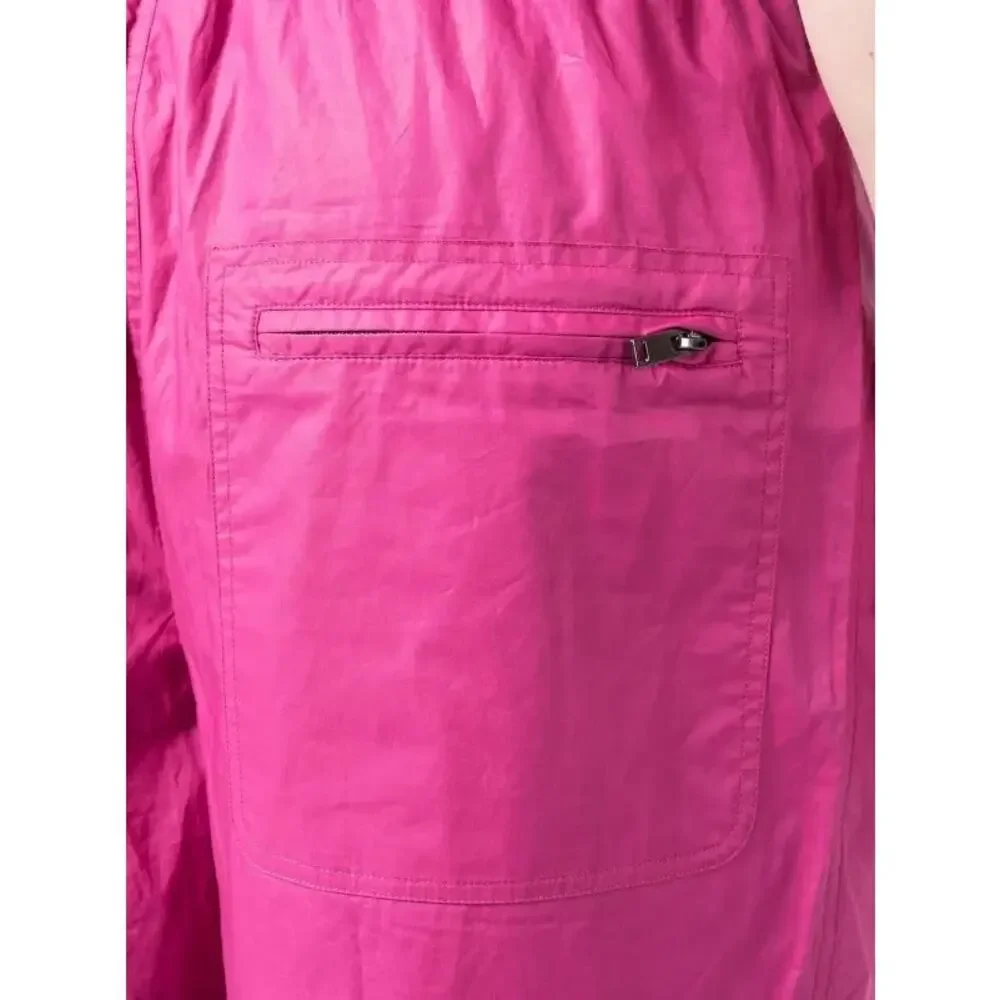 Marant Magenta Nylon Parachute Ezra Track Pants Streetwear Gorpcore Utility